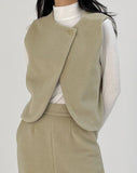 Cand Mohair Button Vest