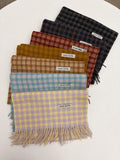 Wool check muffler