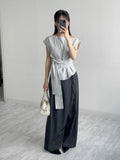 Hepburn Wrap Boat Neck Blouse