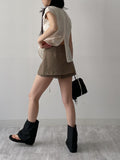[Layered] Minuet Wrap Skirt Pants