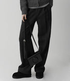 Herringbone Wide Slacks