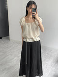 Shabet Square Neck Puff Blouse
