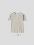 Dep Cropped Henley Top