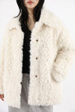 Saku Wool Collar Fur Jacket
