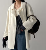 [wool 70%/handmade] May Double Half Coat