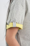 Layered roll-up t-shirt