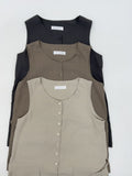 Momento Linen Long Vest