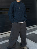 Three-Dimensional Square Wool Knit