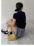 [Pants Lining!] Check Pumpkin Banding Mini Skirt
