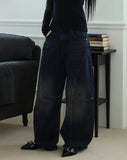 Devil Wide Pin-Tuck Denim