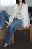 Pony Flower Frill Blouse