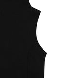 (W) ASYMMETRIC HOOD VEST
