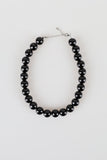 Big black ball necklace