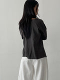 Paper See-through Wrap Blouse