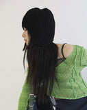 Earmuff knit beanie