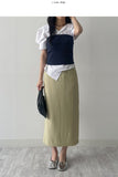Iron Linen H-Line Skirt