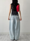 516 Washed Wide Denim Pants