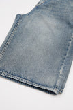 Senti twill denim bermuda pants