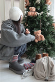 Nordic knit leg warmers