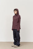 (W) Social Knitted Hoodie