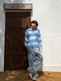 Double Knee Snow Washed Work Denim