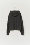 Gell Pigment Waffled Hooded Top