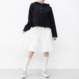 Blly Shirring Tiered Midi Skirt