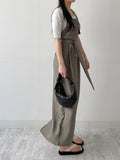 [SET] Flannel Halterneck Skirt Two-Piece