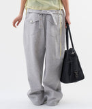 Cinch back strap sweatpants