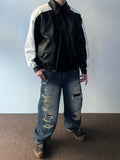 Vintage Scratch Balloon Denim