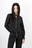 Nylon two-way zip-up