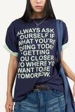 Graphic color matching roll-up T-shirt