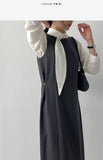 [Wrap Skirt SET] Joanne Sleeveless Wrap One Piece