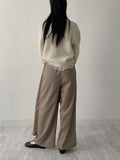 Frilled See-Through Layered Knit