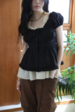 Morph shirring blouse