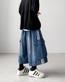 Shioko Track Bermuda Denim