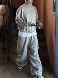 Calin diagonal cargo sweat balloon pants