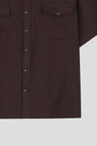 Beam Western Check Cropped Shirt