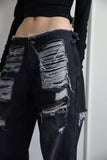 Gary dark black pants