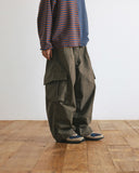 [AG] Ripstop Cargo Shirring Balloon Pants