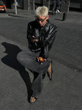 Solar Double Belt Denim Pants