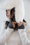 Bear Boucle Earflap Hat