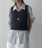 Pepper U-neck knit vest