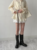 [Cowhide] Cable Long Layered Belt