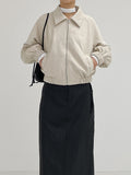 Leather Pleats Shoulder Bucket Bag