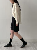 Stitch Banding Midi Skirt