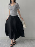 Halter Bustier Short Sleeve T-Shirt