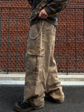 Ku Pigment Cut Cargo Pants