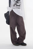 Morrow purple brown wide denim pants