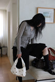 Big Bold Studded Shoulder Bag